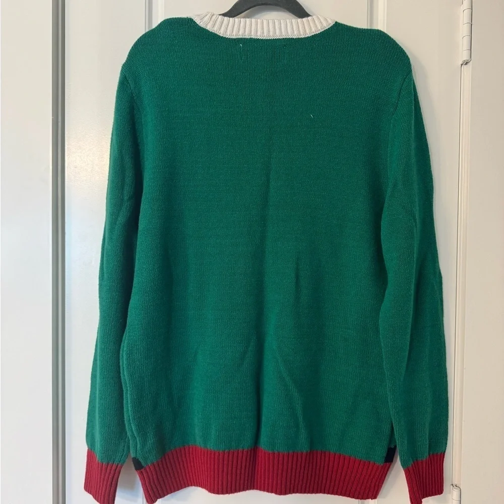 Festive Christmas Men's Sweater with Tie Design- Size XL